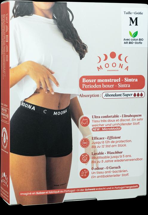Produktbild Moona Menstruationsboxer Sintra für starke Tage, Hüftumfang 102-107cm (1 Stk) (L)