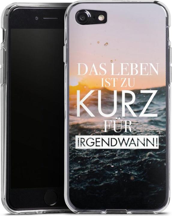Produktbild DeinDesign Silikon Hülle für Apple iPhone 7 Handyhülle Case Smartphone Schutzhülle Spruch Meer Statement (Apple iPhone 7)
