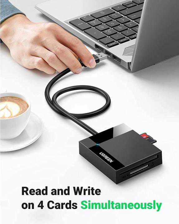 Image du produit Ugreen Lecteur de carte mémoire USB 3.0 SD/Micro SD/CF/MS noir (CR125 30333) (USB 3.0)