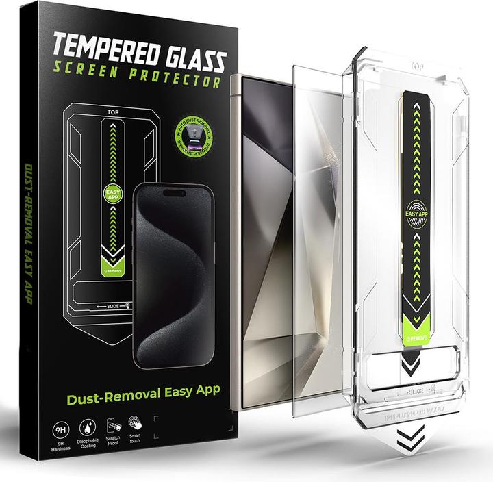 Techsuit - TitanGlass CrystalHD - Samsung Galaxy S24 Ultra - Clear (1 Piece, Samsung Galaxy S24 Ultra)