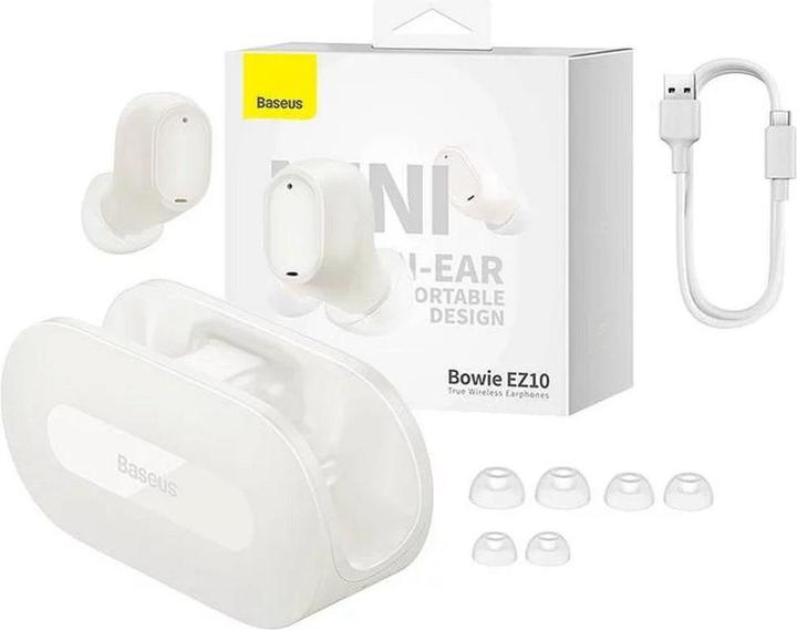Produktbild Baseus Wireless earphones Bowie EZ10 (white) (5 h, Kabellos)