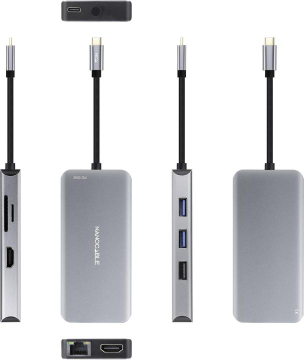 Produktbild Nanocable 10.16.1009 (USB-C, 9 Ports)