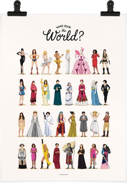 Produktbild Trenddeko Tohmé - Who run the World (100 x 120 cm)