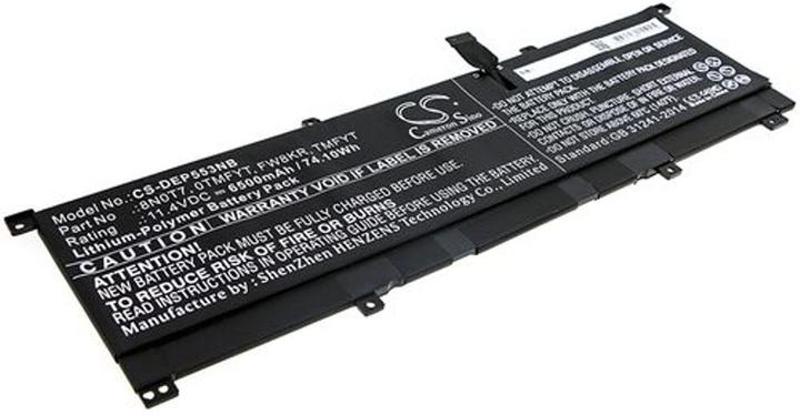 Image du produit NoName Batterie pour Dell Precision 5530 2-en-1, etc.