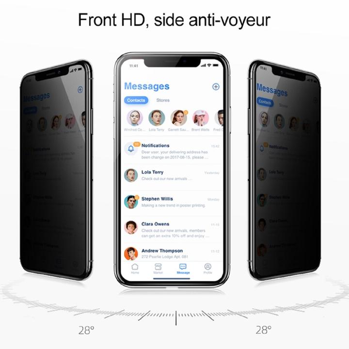 Produktbild Protectorking 1x Echtes Tempered 9H Panzerhartglas Blickschutz (1 Stk., Apple iPhone XS Max)