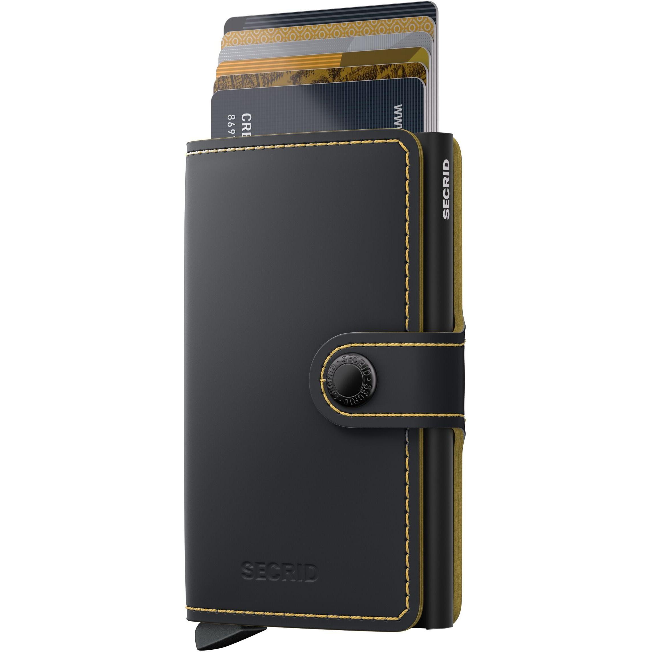 Secrid, Donne, Portafoglio, Portafoglio Mini MATTE Mini & ocra, Giallo