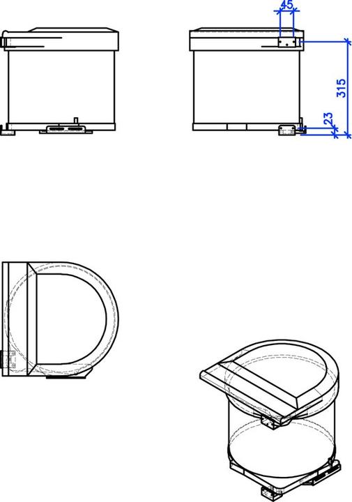Immagine prodotto Peka Metall Ragazzo dell'immondizia grande (32 l)