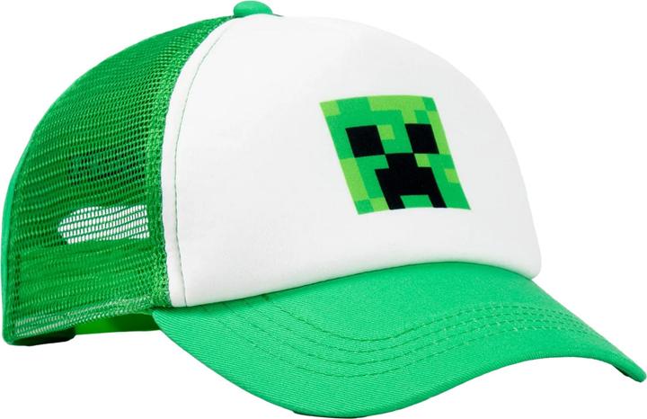 Actual product image Minecraft Boys Creeper Curved Peak Snapback Cap
