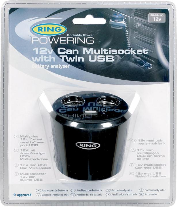 Actual product image Ring Distributor Zig socket 2xUSB