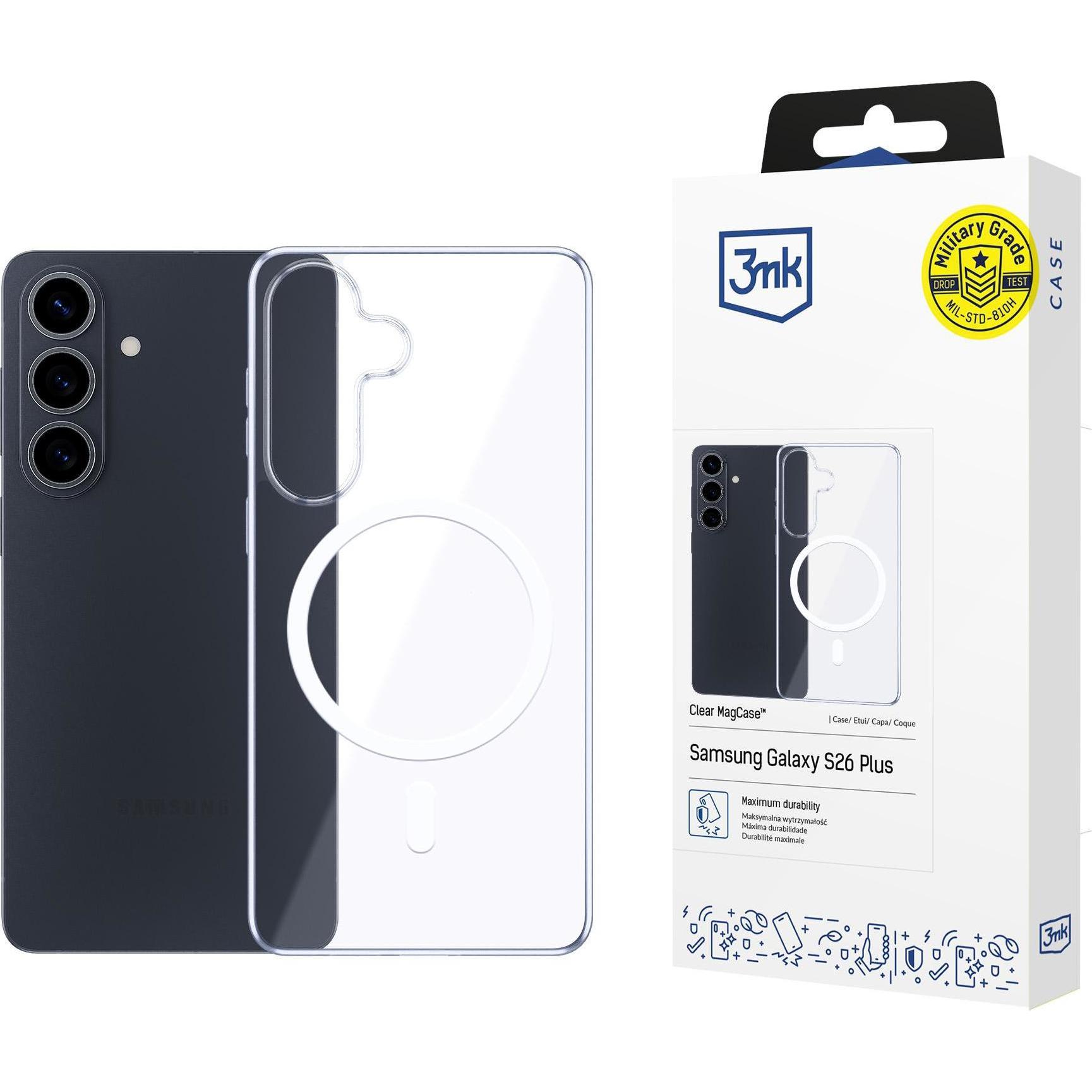 3Mk Trasparente Ochranný Kryt Clear Magcase Pro Samsung Galaxy S26 (Samsung Galaxy S26), Cover Smartphone,