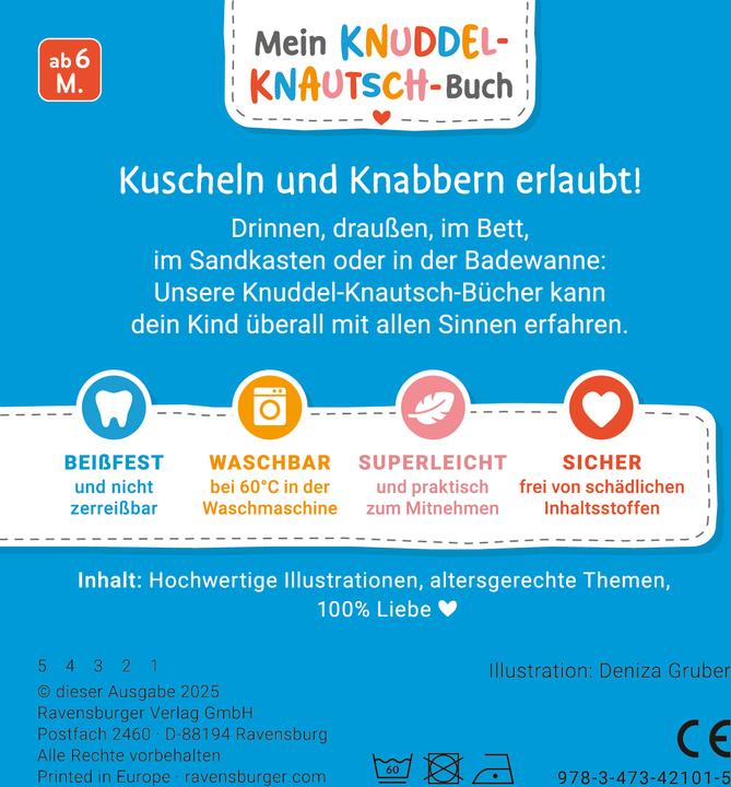 Energy Label Ravensburger Mein Knuddel-Knautsch-Buch: Sachen suchen. Meine Lieblingstiere (German)