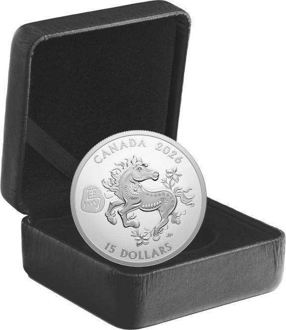 Actual product image Royal Canadian Mint Silber Lunar Pferd 1 oz PP - 2026 (999.90, 2026)
