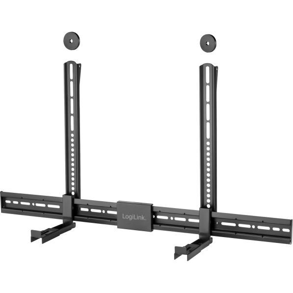 LogiLink Prüfen (1 Stk., Wandmontage), Lautsprecher Ständer + Wandmontage, Schwarz