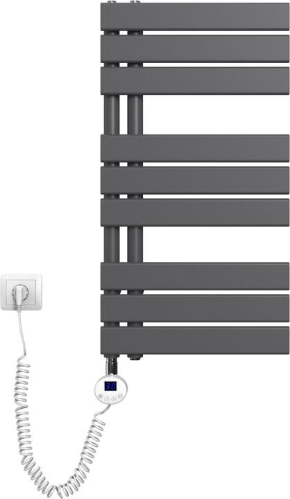 Produktbild Emke Badheizkörper Handtuchhalter Handtuchwärmer 76x40cm Anthrazit 343w (343 W)