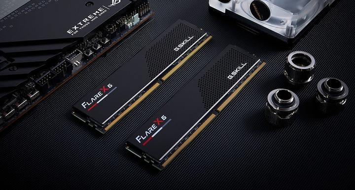 Productafbeelding G.Skill DDR5 PC 6000 CL32 KIT 32-GX2-FX5 MT/s (2 x 16GB, 6000 MHz, DDR5 RAM, DIMM 288 pin)