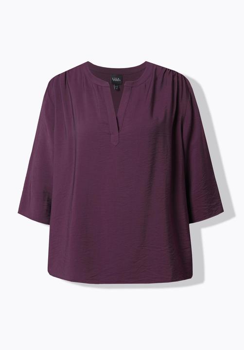 Produktbild Ulla Popken Bluse, Oversized, Tunika-Ausschnitt, 3/4-Arm (46, 48)