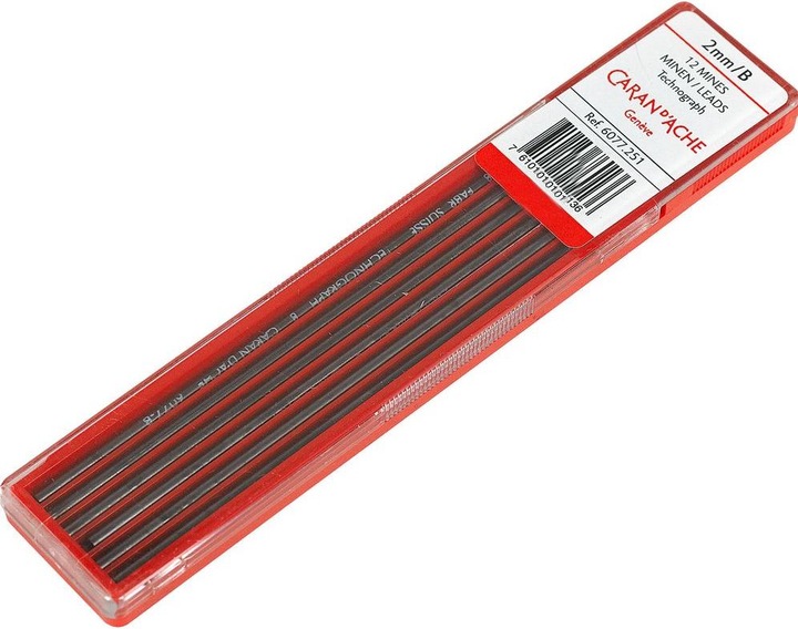 Actual product image Caran d'Ache Technograph refills (Refill, Grey, 2 mm)