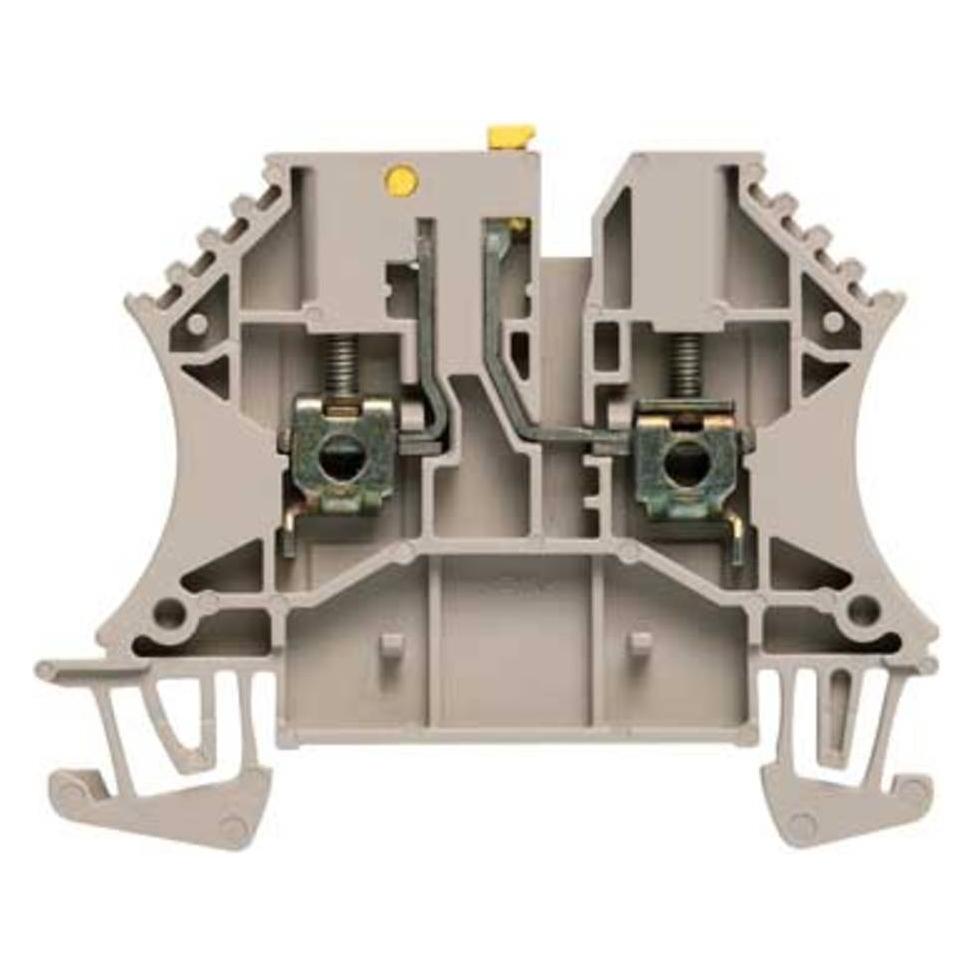 Weidmüller Klemmenblok WTR 2.5, Elektronica benodigdheden + Behuizing, Bruin