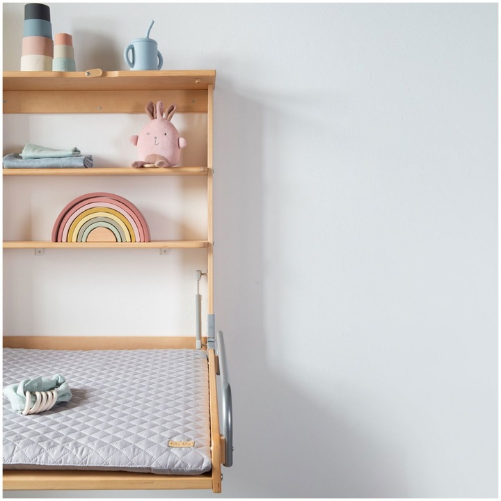 Immagine prodotto Roba Scaffale fasciatoio a parete con fasciatoio incluso Stile grigio