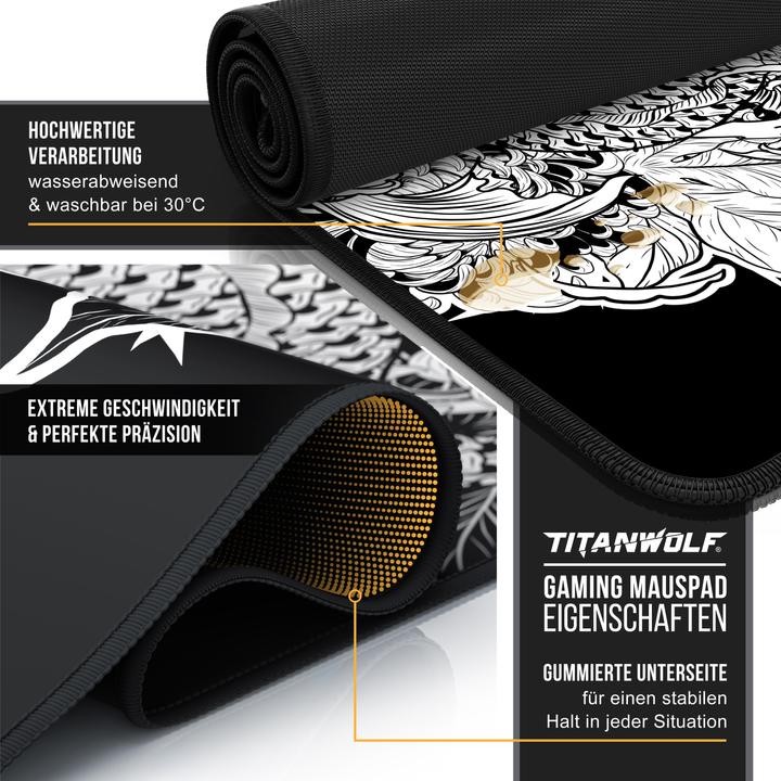 Actual product image Titanwolf Gaming Mauspad (XXL)