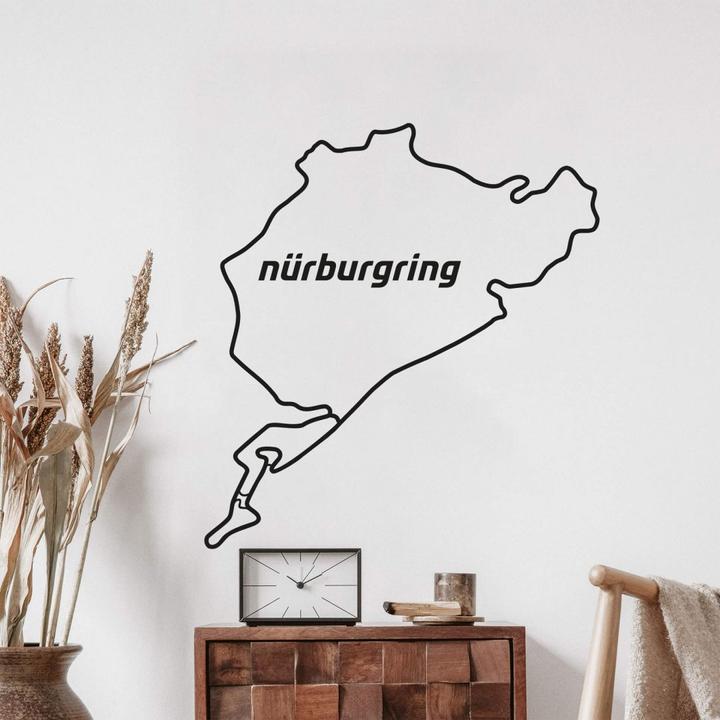 Actual product image Nürburgring Track silhouette complete (37 x 40 cm)