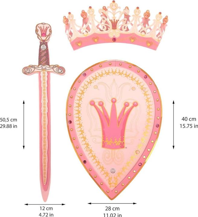 Actual product image Liontouch Queen Rosa Set - Sword Shield & Crown