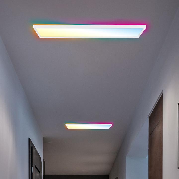 Actual product image B.K.Licht SLIM ultra-flat CCT LED panel with RGB backlighting (3000 lm)