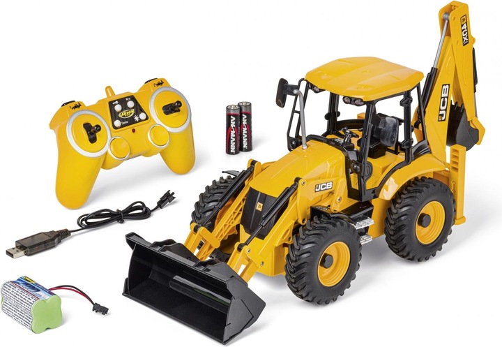 Actual product image Carson Modellsport 907668 1:20 Backhoe Loader JCB 2.4G 100% RTR 1:20 Electric RC One (RTR Ready-to-Run)