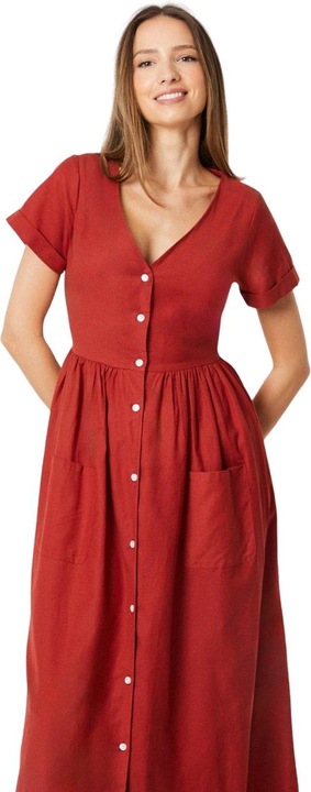 Produktbild Dorothy Perkins Midi Hemd Kleid mit Tasche (36 D)