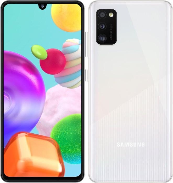 Actual product image Samsung Galaxy A41 EU (64 GB, White, 6.10", Dual SIM, 48 Mpx, 4G)