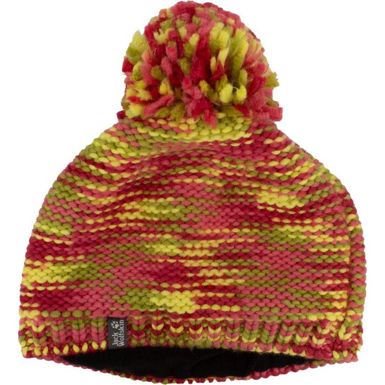 Jack Wolfskin, Jungen, Mütze, Kaleidoscope Knit Cap Kinder Mütze Strickmütze Winter, Rot