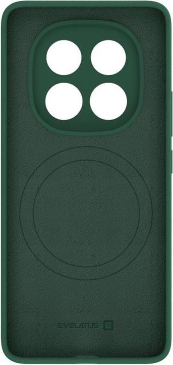 Actual product image Evelatus Back panel cover Xiaomi Redmi Note 14 Pro Premium Magnetic Soft Touch Silicone Case Green (Xiaomi Redmi Note 14 Pro)