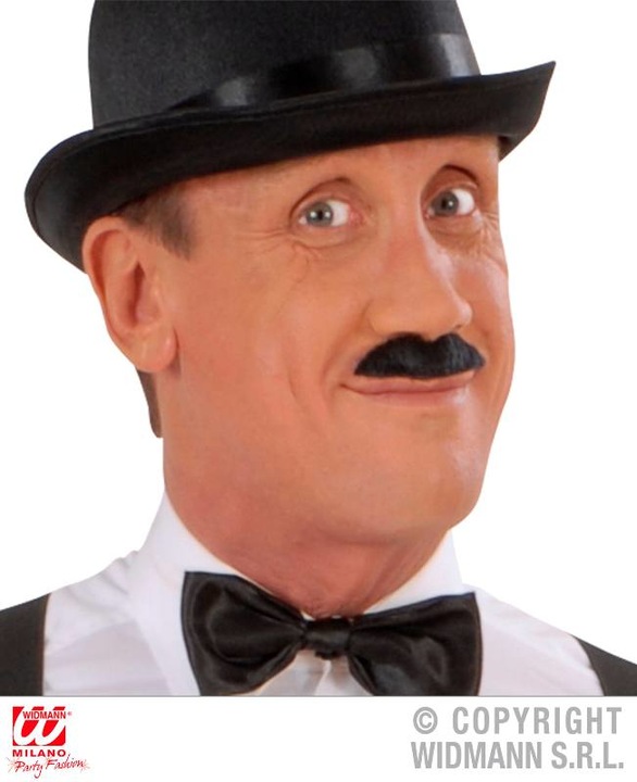 Actual product image Widmann Black moustache in various shapes self-adhesive 1 piece