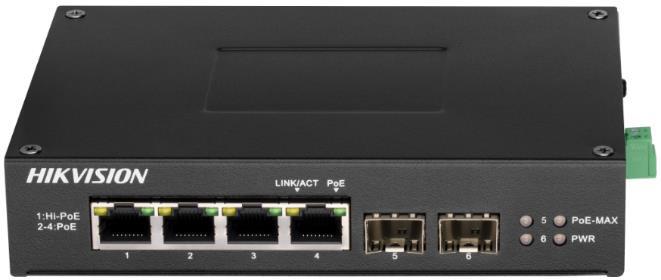 Immagine prodotto Hikvision DS-3T0506HP-E/HS (4 porte)