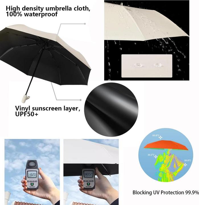 Produktbild Alopini Faltbarer Regenschirm Outdoor UV-Schutz Taschenschirm automatisch