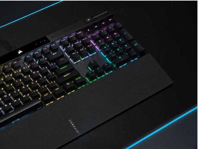 Actual product image Corsair K70 RGB PRO Optine mechanical gaming keyboard RGB LED lighting OPX Black PBT keycaps (Eng. Int., Cable)