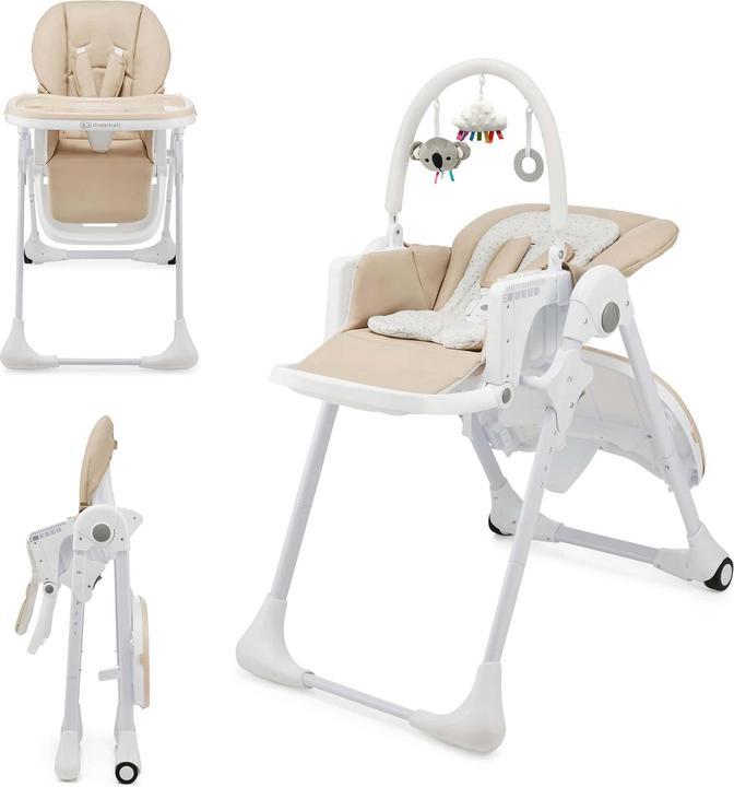Image du produit KinderKraft chaise haute TUMMIE BEIGE (Chaise haute)