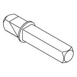 Hewi, Türgriff + Fenstergriff, Wechselstift einseitig72.7, Mass X 29,1-39 mm, Stahl verzinkt (Türgarnitur)