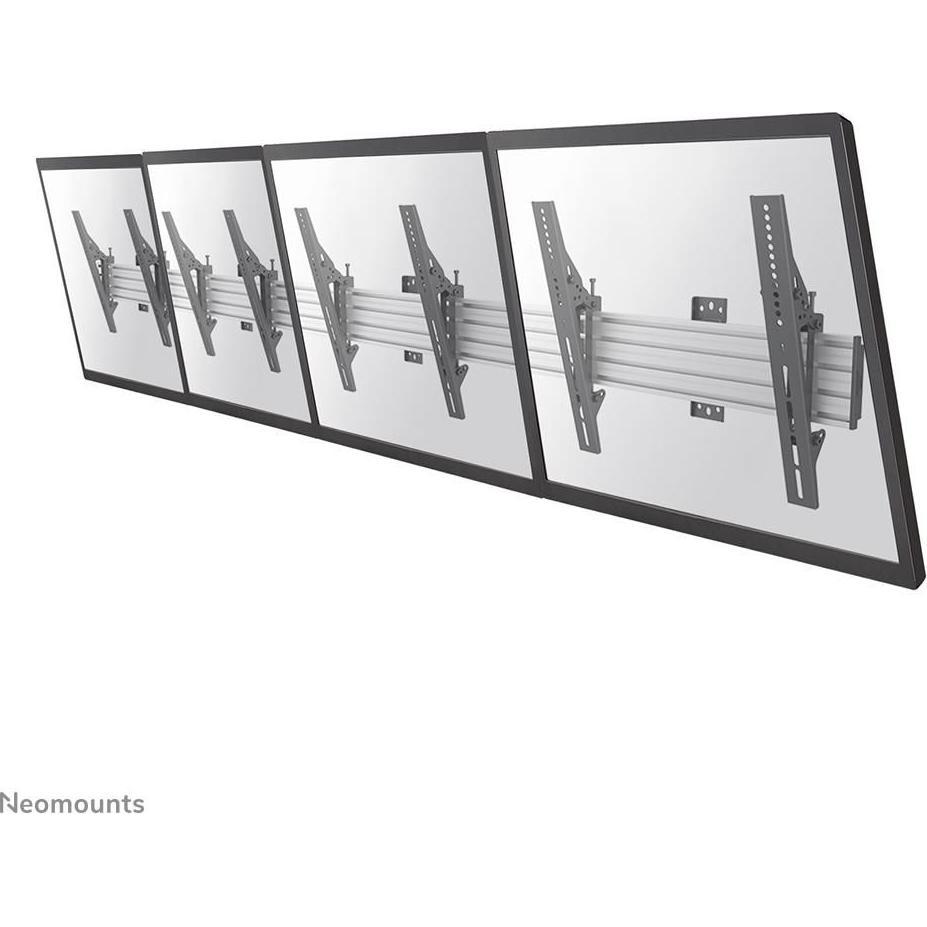 Neomounts PRO NMPRO-WMB4 - Klammer - für 4 LCD-Anzeigen - Schwarz - Bildschirmgr (Wand, 55", 30 kg), TV Wandhalterung, S...