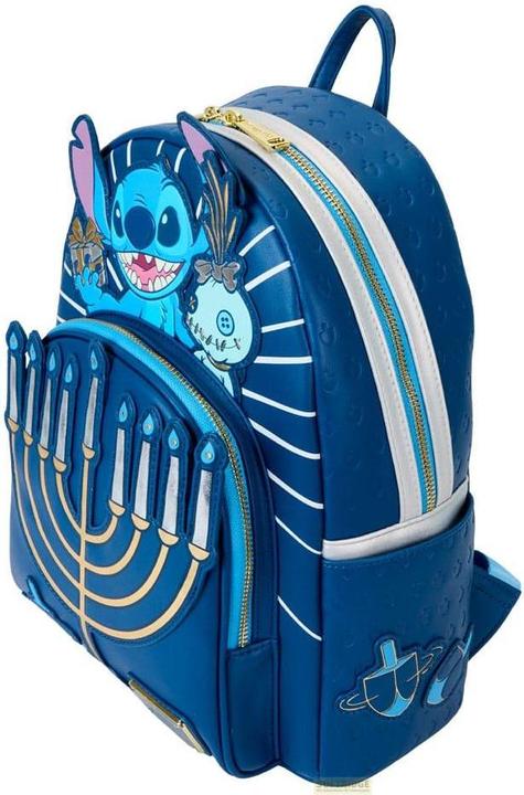 Actual product image Loungefly Lilo & Stitch by mini backpack Menorah Stitch