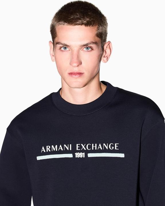 Image du produit Armani Exchange Sweatshirt à capuche avec logo avant et patch dos (XL)