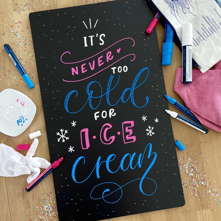 Actual product image Schneider Maxx 265 chalk pen (2-3 mm line width, can be wiped off with a damp cloth, water-based, odourless) (5 x)