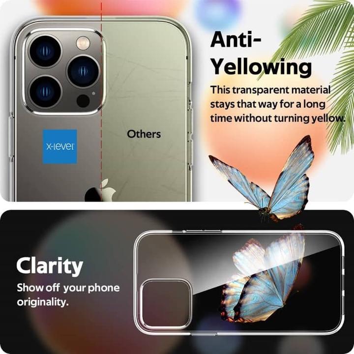 Produktbild X-Level iPhone 14 Pro - Antislip Clear Case, Transparent (Apple iPhone 14 Pro)