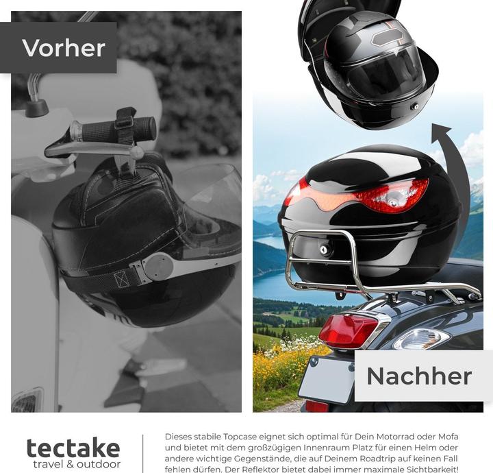 Produktbild tectake Motorradkoffer (22 l)