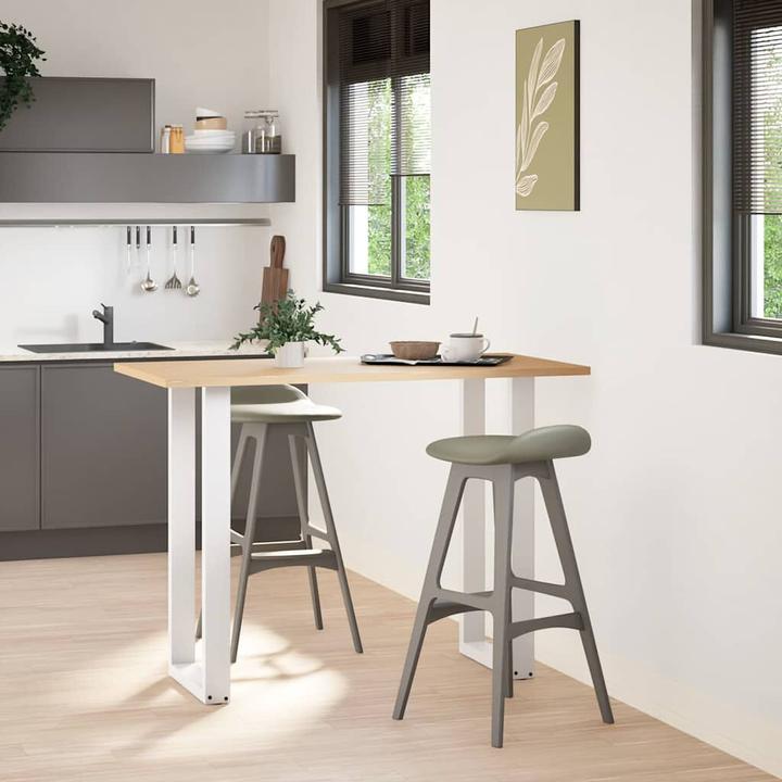 Image du produit vidaXL Pieds de table basse en U 2 pcs. Blanc 40x(100-101) cm Pied de table en acier