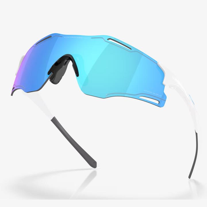 Actual product image Oakley Cybr Zero (Polished white, Prizm Sapphire, Prizm Sapphires)
