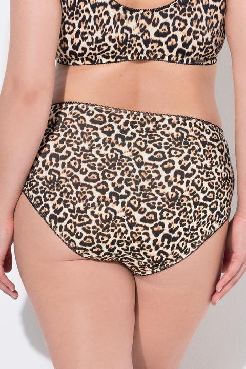 Produktbild Ulla Popken Midislips, 5er-Pack, Leomuster/ einfarbig (60)