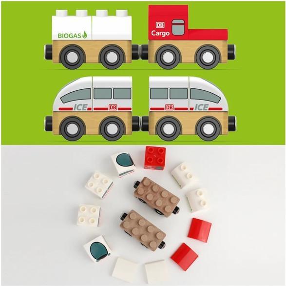 Produktbild Neue Freunde Mein Kreativ Zug Set 1 - ICE & Güterzug