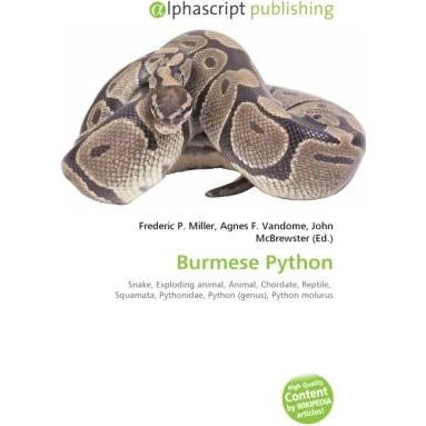 Burmese Python, Fachbücher