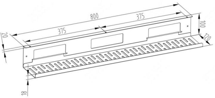 Produktbild Contini Kabelmanagement (Kabelkanal, 12 cm)